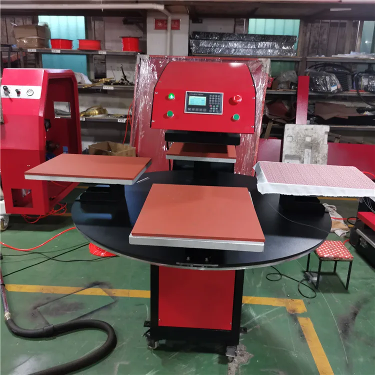 Multi Function High Efficiency Cheap Semi Automatic Four Station T Shirt Printing Heat Press Machine