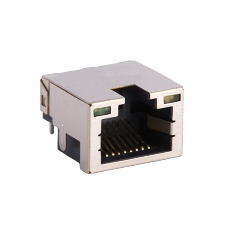 Socket 1 Port 10 Pin Led Pcb Board 8Pin Shielded Female Factory Price Smd Ethernet Rj 45 Rj45 Connector