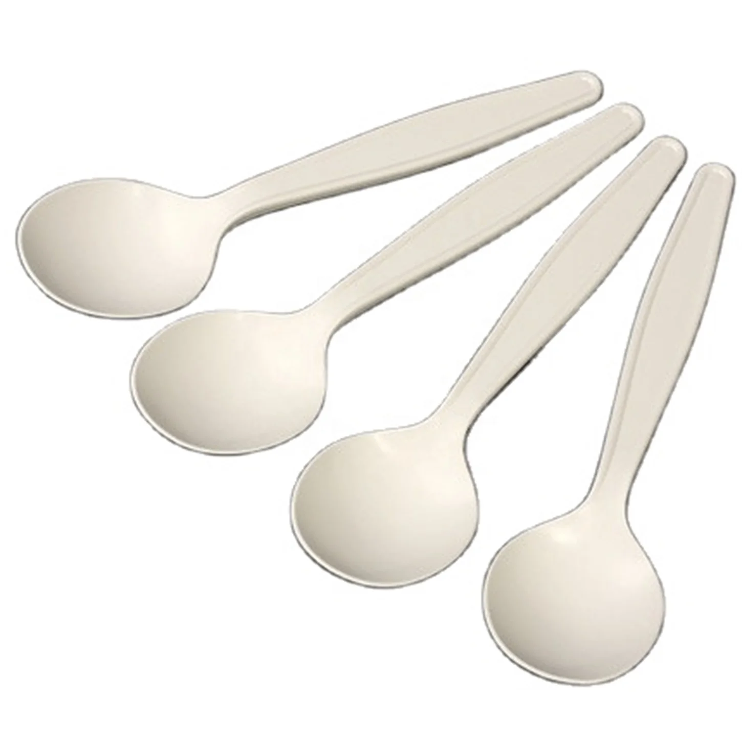 Disposable Eco Friendly Plastic Unfolded Spoon for Soup  salad