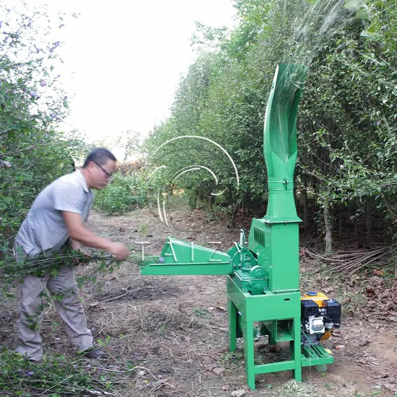 Agricultural Use chaff cutter in kenya animal feed gasoline engine chaff silage chopper