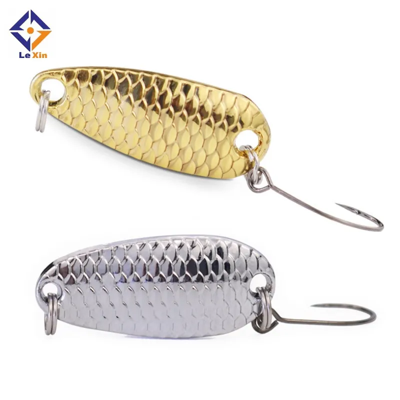 
Artificial Wholesale 2.5g 3.5g 5g Fish Metal Spoon Sequins Hard Fishing lure Bass bait 