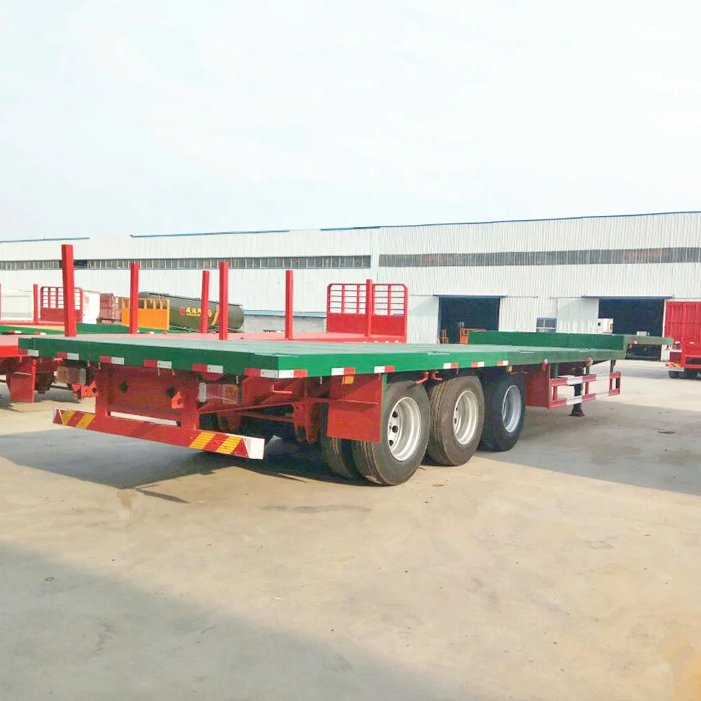 Factory Direct China Hot Selling 3 Axles 60T Low Bed Semi Trailer for Sale
