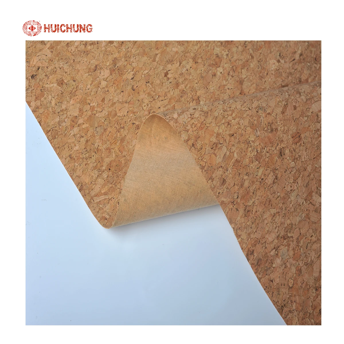 Floral particles decorative natural cork board roll popular cork fabric for shoes shopping bags cork coaster phone case