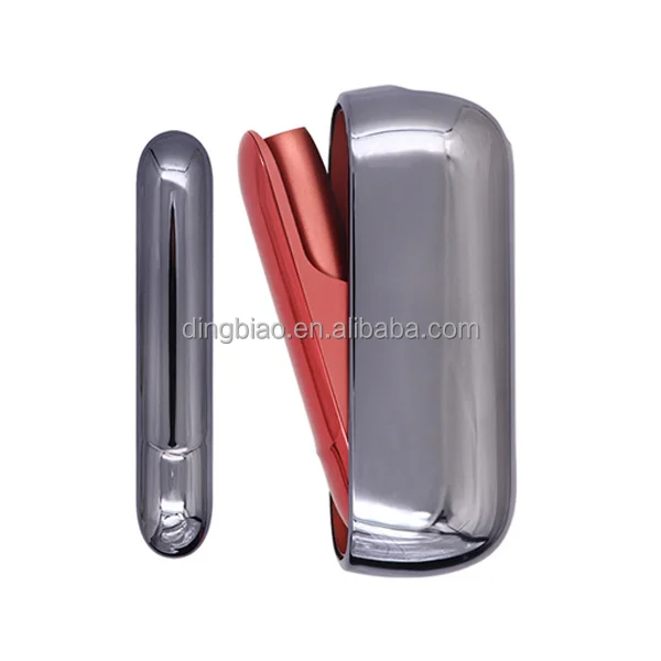 Fashion Smooth electroplate PC Case with Side Cover for IQOS 3.0 Duo Carrying Case