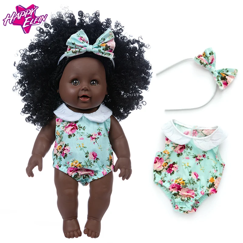 Top Sales 12 inch african american fashion black baby doll for girl doll manufacturer China Hot sale products