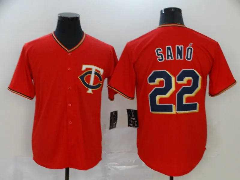 2022 New Best Quality Minnesota Twins Stitched Jerseys 4 Carlos Correa  22 Miguel Sano 34 Kirby Puckett Baseball Softball Shirts