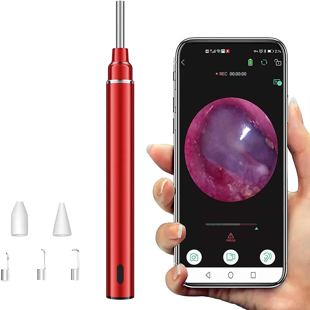 WiFi 1080P Ear Otoscope Inspection Endoscope Camera With Ear Wax Removal Wireless Endoscope Earwax Removal Tool PQ353