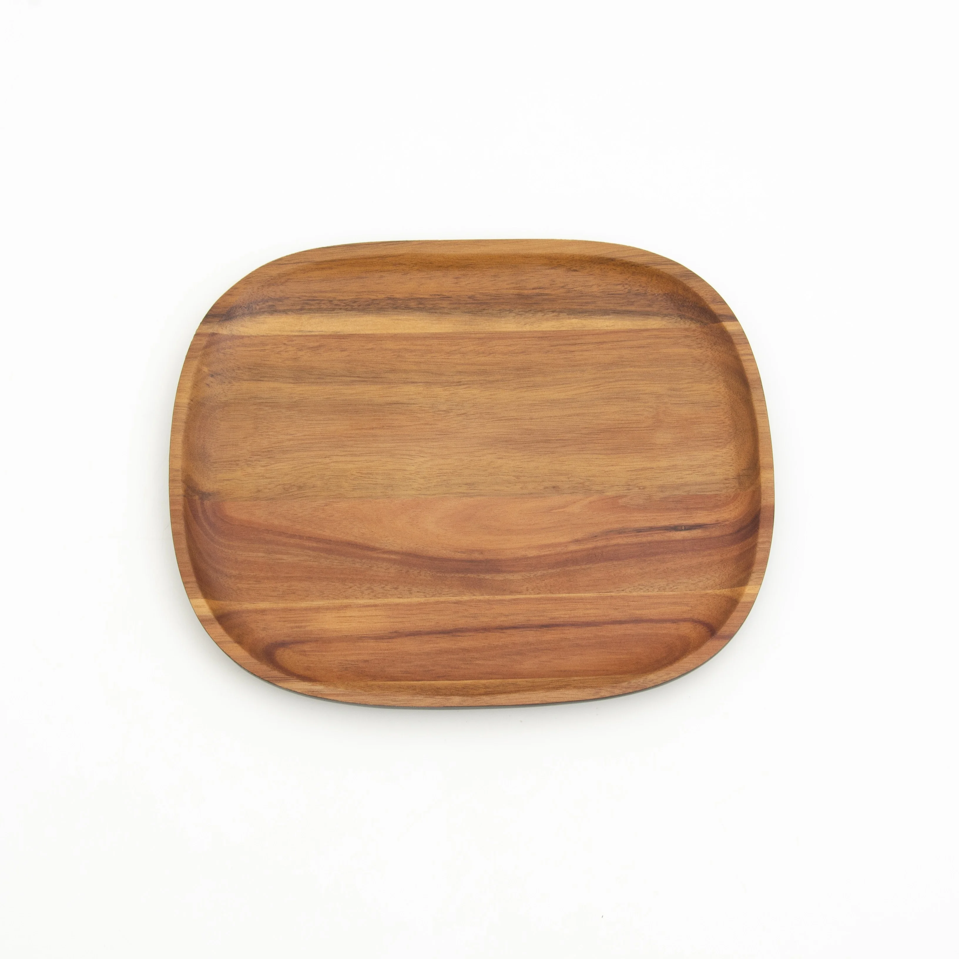 Easy To Clean Steak Waterproof Wooden Plates Black outside Coffee Wood Plate Modern Unique