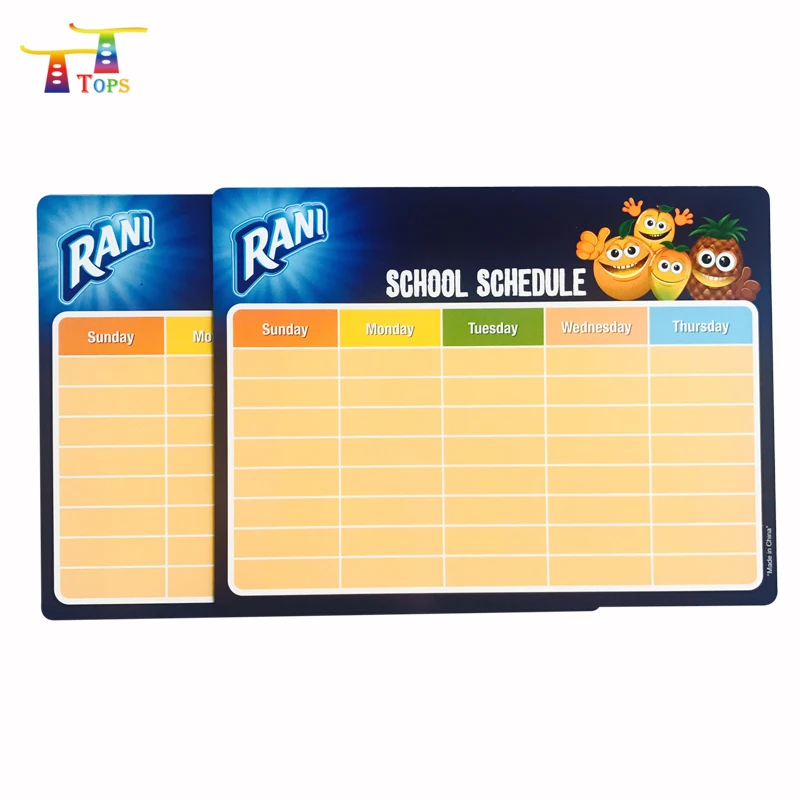 2022 New products Whiteboard Week Planner Menu To Do List Dry Erase Reward Chart Chalkboard Promotion Custom Calendar Magnet