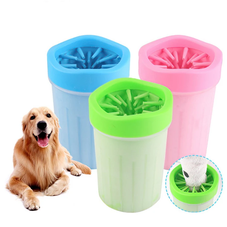 Hot Sale Durable Portable Silicone Pet Washing Cup Cat Dog Foot Washer Cleaner Pet Paw Washer