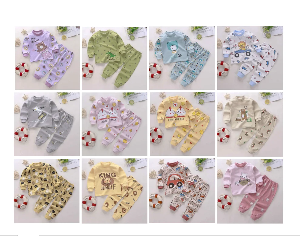 
2020autumn 100%cotton comfortable toddler clothing baby clothing sets 