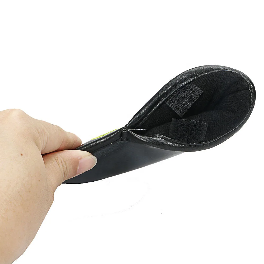 High quality custom skeleton black pattern leather golf iron head cover
