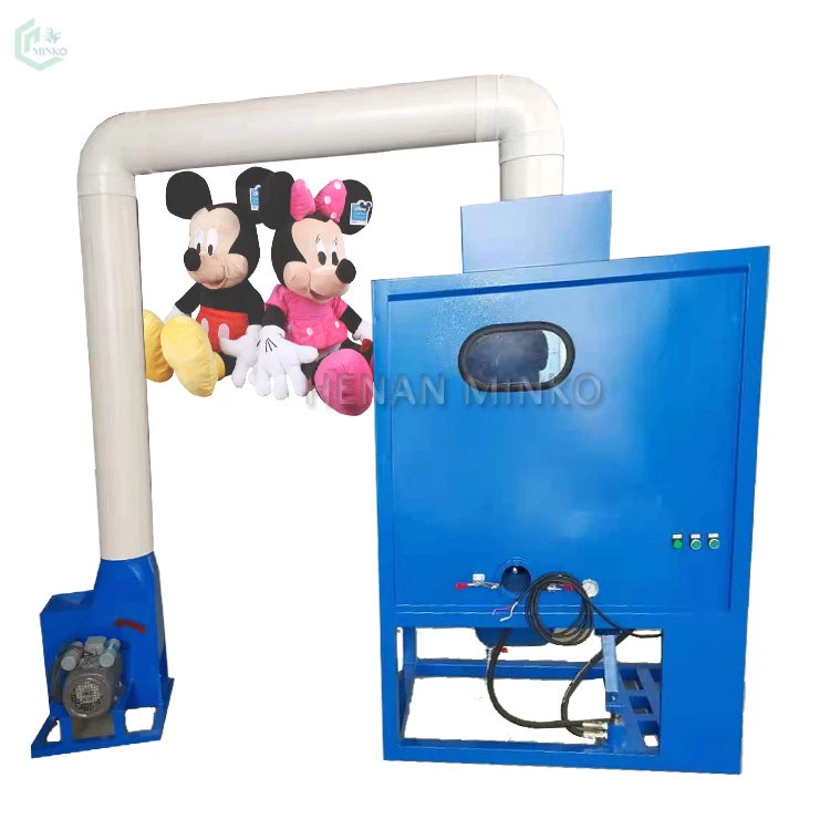 Small Single nozzle stuffed Animal pets teddy bear toy fiber filling stuffing machine plush toys stuffer price