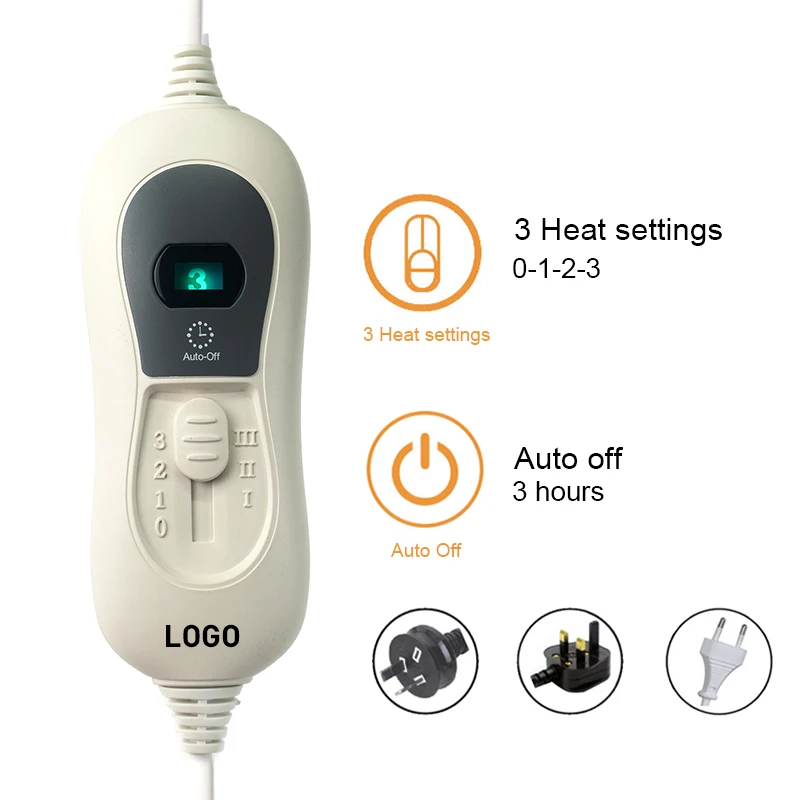 Wholesale 220v 100% Polyester Heating Wire Element GS Approval Electric Heated Under Blanket