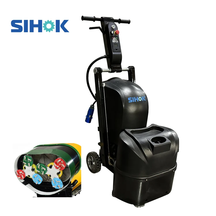 540mm 6 Disc Floor Grinder Concrete Polishing Machine with Dust Vacuum