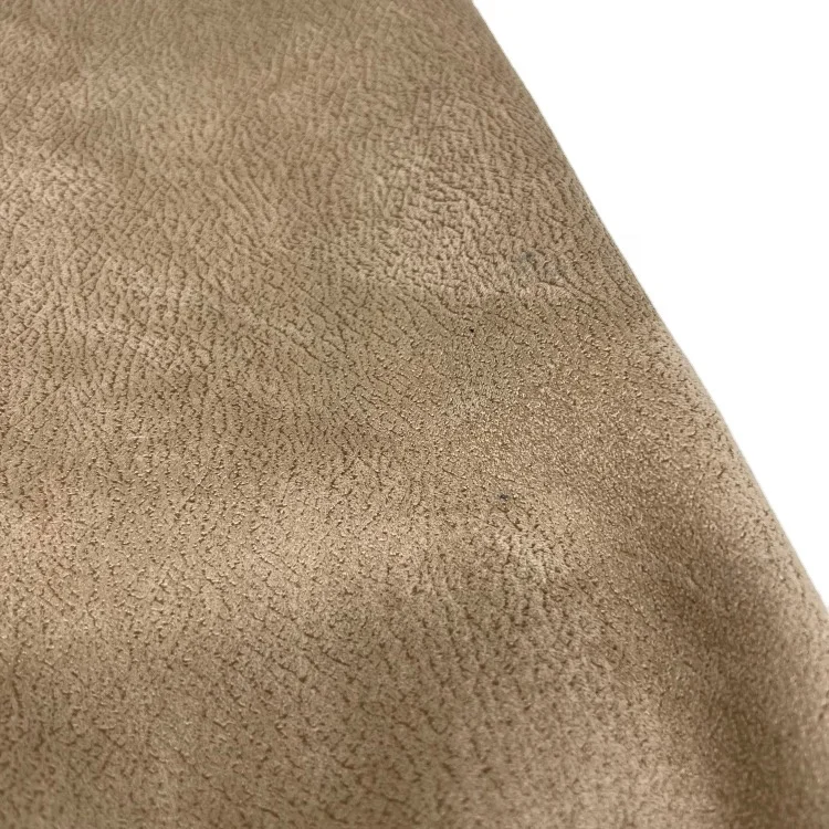 polyester sherpa fleece faux fur fabric suede leather fabric bonded artificial fur for garment