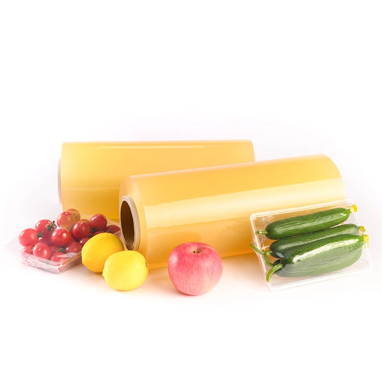 45 cm wide transparent food grade casting PVC cling film for fresh food and fruit wrap