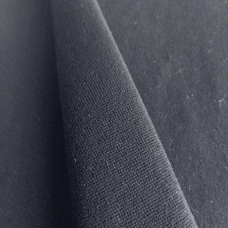 china suppliers wholesale inventory heavy knitting fabric 97/3 cotton spandex 1*1 rib for dress