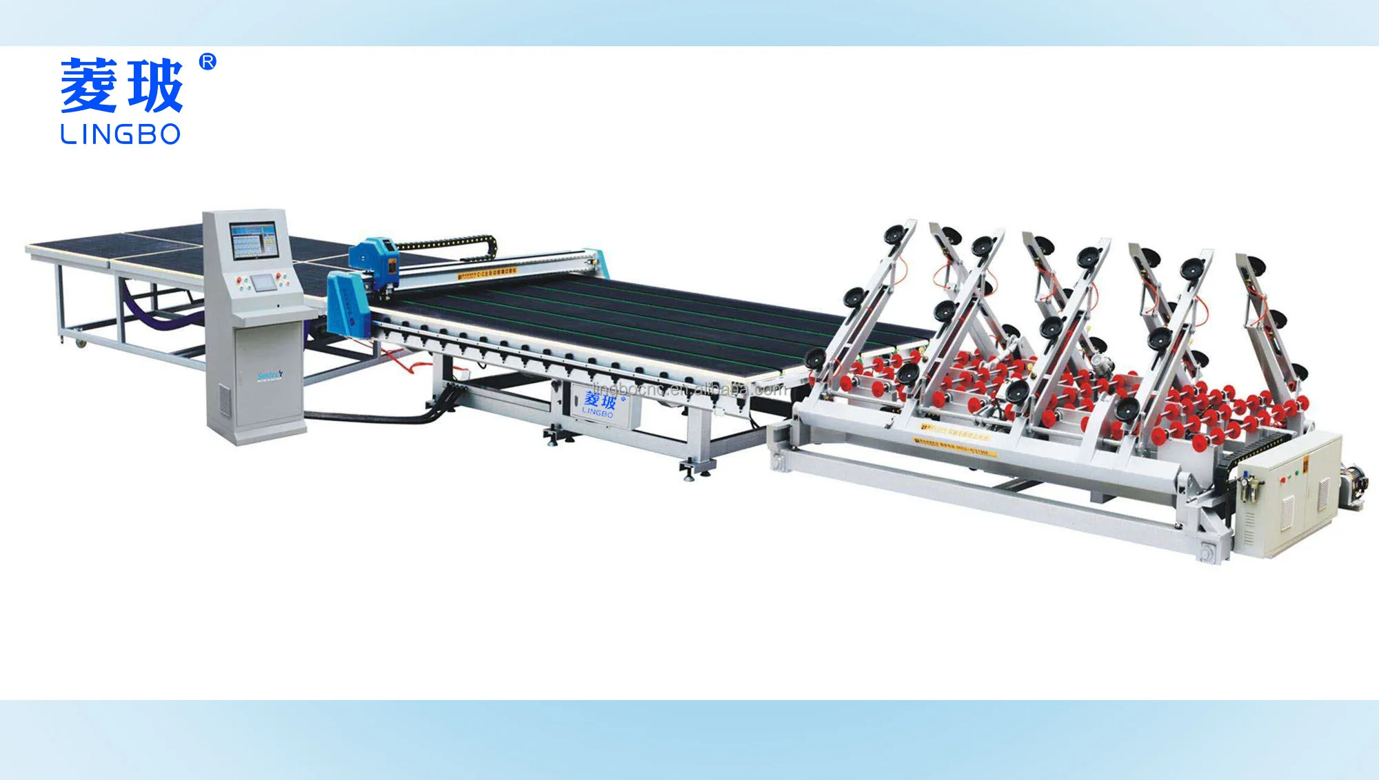 Full automatic CNC glass cutting machine crt monitor