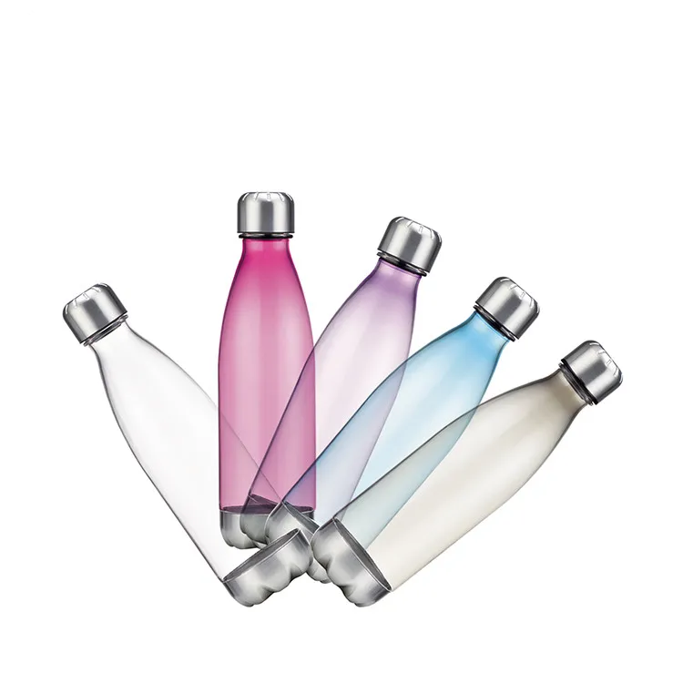 Coke bottle plastic sports plastic crystal water bottle custom logo