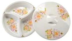Fruit snacks wedding candy plate with lid melamine plates Plastic tray