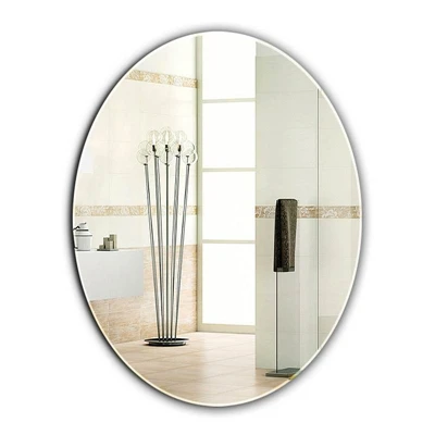 custom home decor modern Simple frameless makeup mirror oval round mounted mirror for bathroom living room miroir spiegel espejo