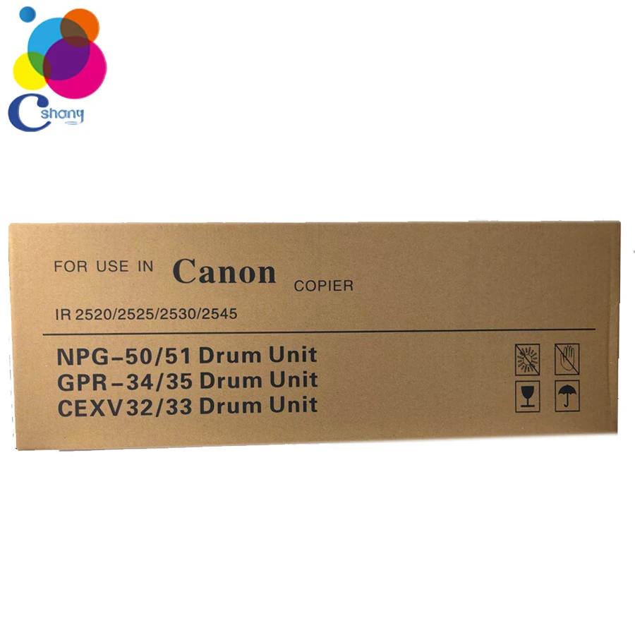 compatible  genuine  drum Imaging  cartridge unit for canon laser NPG50 NPG51 GPR34 GPR35 EXV32 EXV33 IR1600  2525 2016   2545