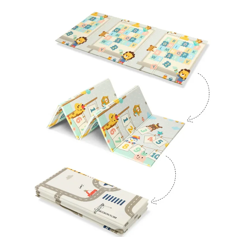 Baby Play Mat Extra Large Foldable Foam Floor Play Mat for Babies XPE Waterproof Crawling Mat Anti slip Baby Playmat