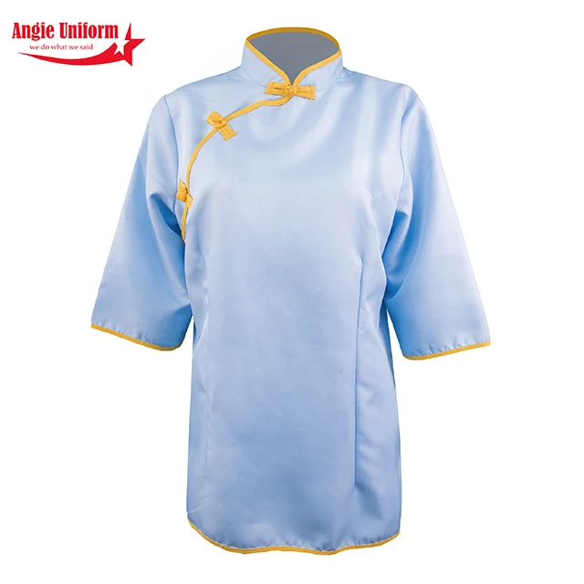 Wholesale Custom Factory Price Short Sleeve Housekeeping Staff Room Service Hotel Housekeeping Uniform Cleaning For Women