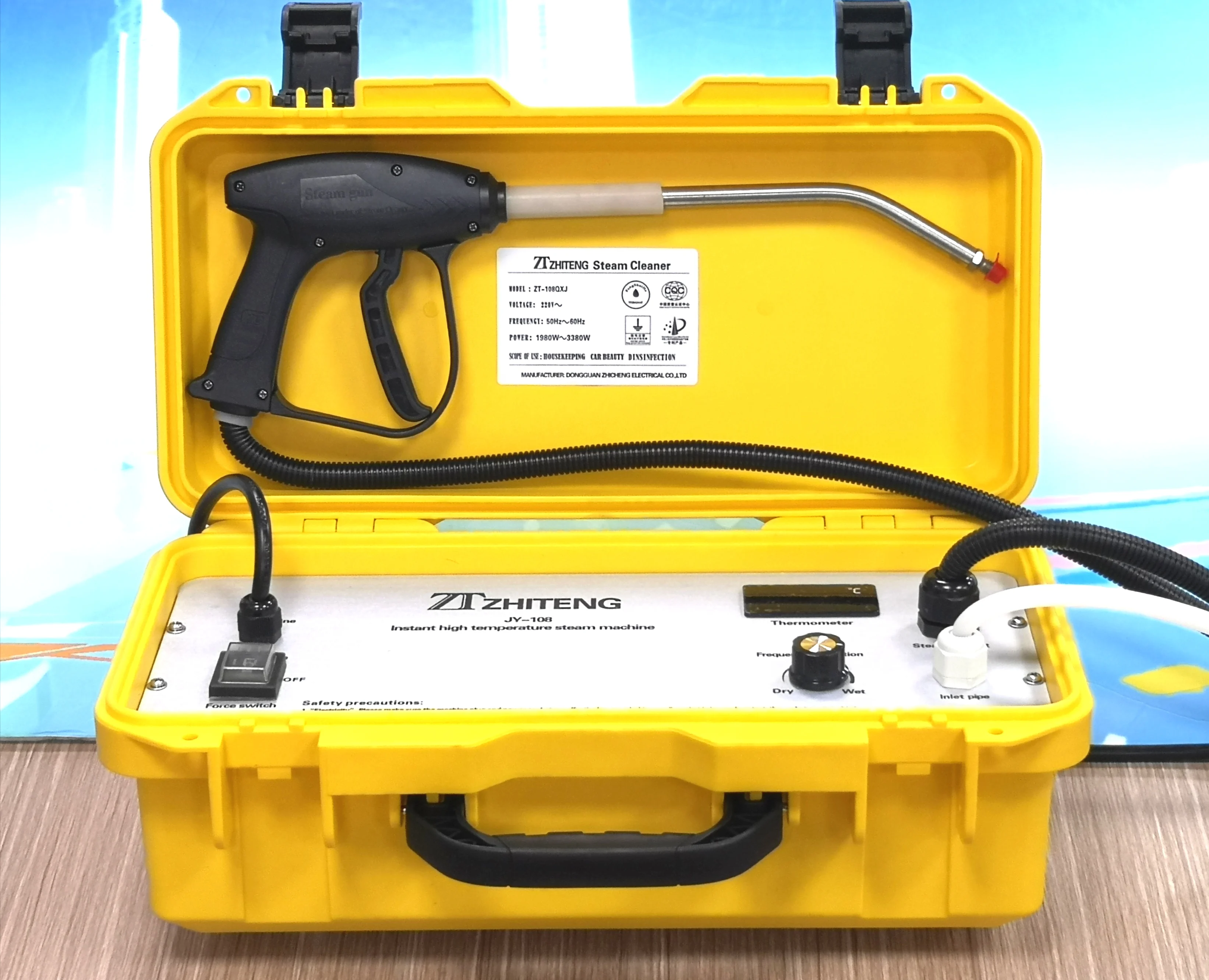 High Pressure New Mini Small Vapor Jet Optima Steamer ZT-108 Portable Handheld Steam Cleaner