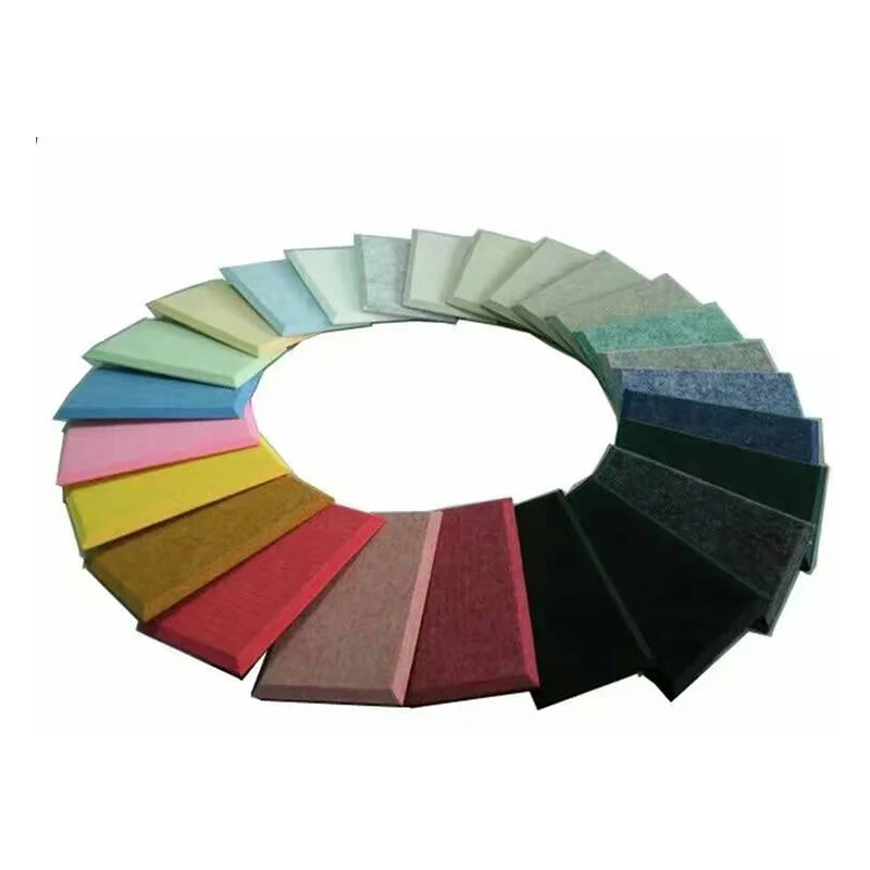 Sound-absorbing Panel Fire Retardant PET Wall Panel Cinema Hotel Polyester Fiber Acoustic Panel