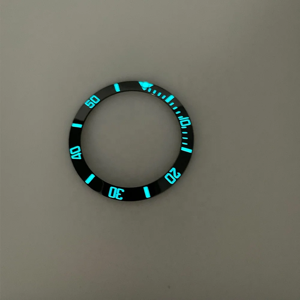 Full Super Blue Luminous 38mm Slope  SKX007  Sub Watch  Ceramic Bezel Insert