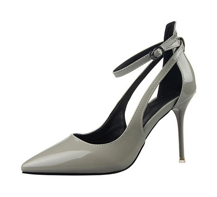 Custom Multicolor Women Pumps Cross Button Strap High Thin Heels Shoes For Ladies Sandals Ankle Strap Wholesale