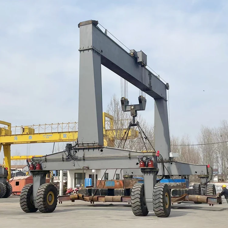 50 Ton 1500 Ton Hoist Small Boat Lifting Gantry Crane Machine Marine Travel Lift