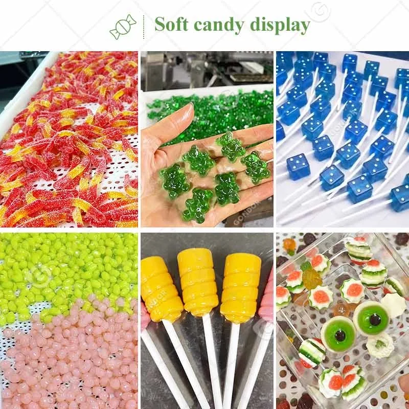 Gelatin Agar Gummy Bear Candy Carton Bonbon Maker Machine Les Bonbone De Bonbons Qarn Ghazal Production Line