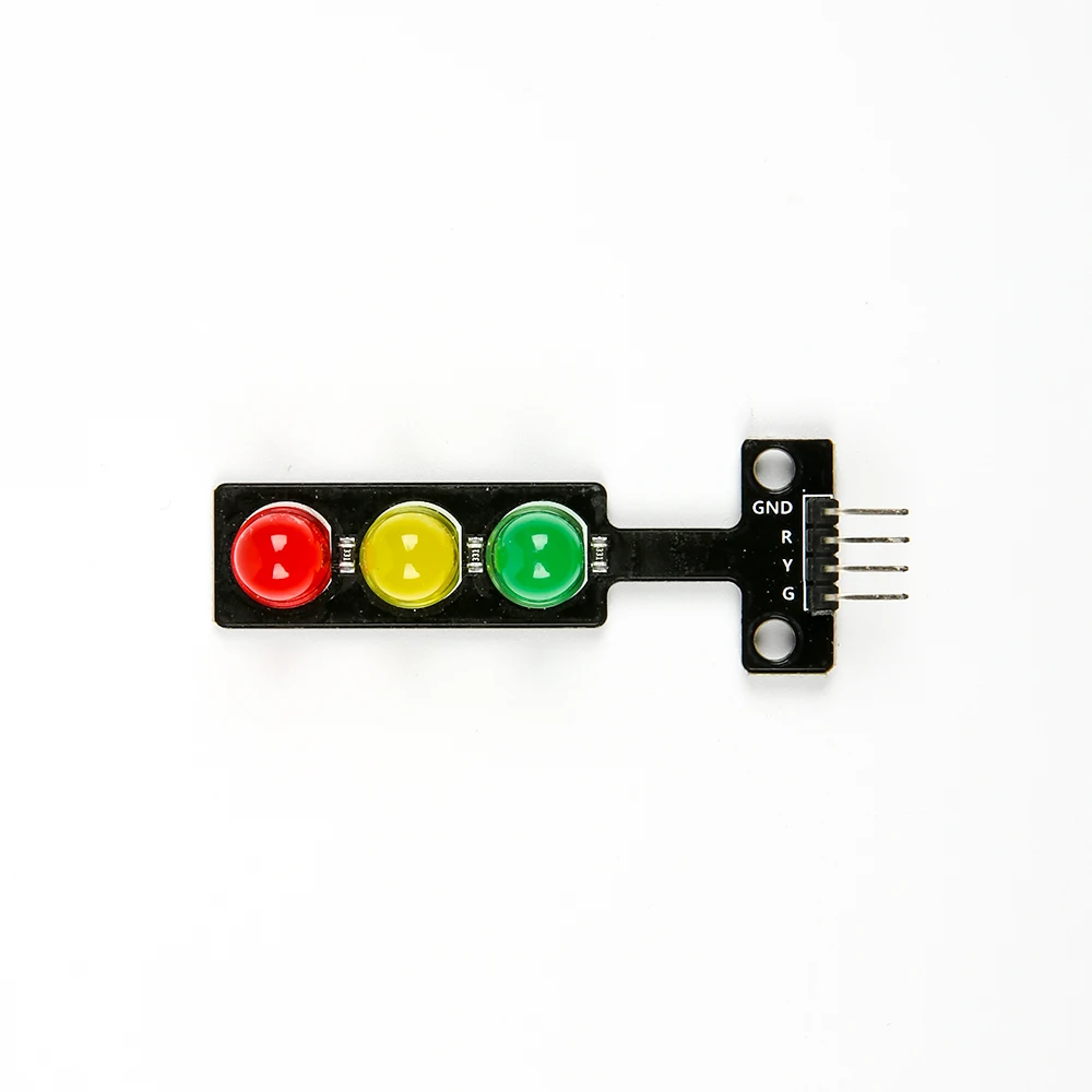 Модуль светодиодного светофора 5 В цифровой выходной сигнал обычной яркости 3 света с отдельным управлением плата
