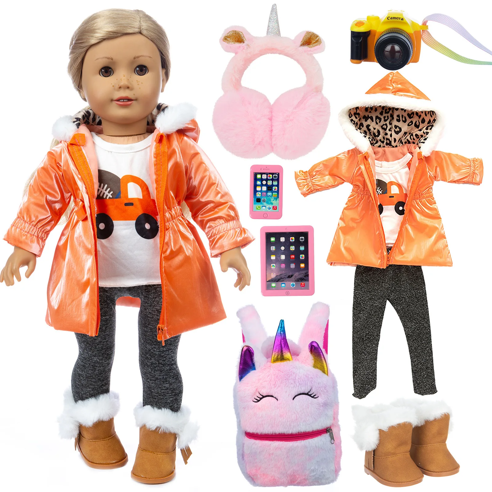 Wholesale Down Jacket Suit Soft Rubber Simulation Reborn Baby Dolls Silicone 18 Inch Doll Accessories Doll With Clothes