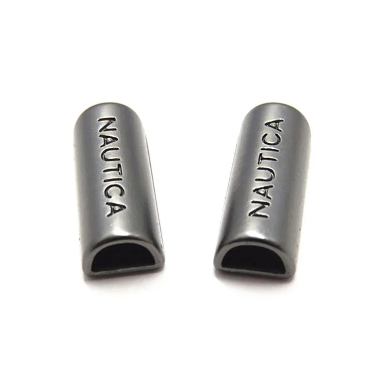 Подвески с металлическим логотипом на заказ для шнурка