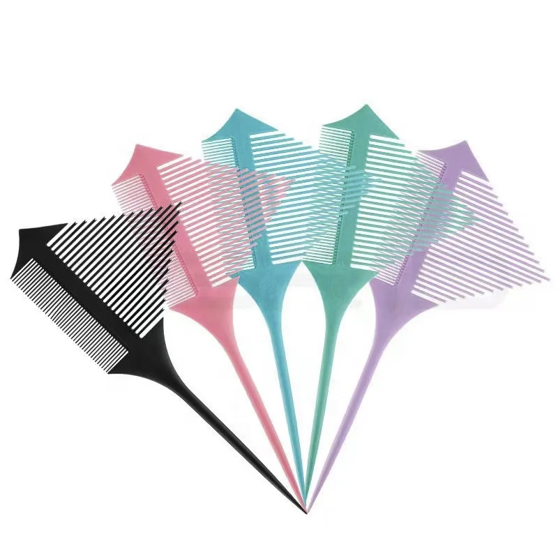 HEYAMO Highlight Weaving Comb Sectioning Foiling Rat Tail Styling Hair Dyeing Combs Dyeing Hair Coloring Highlighting Comb