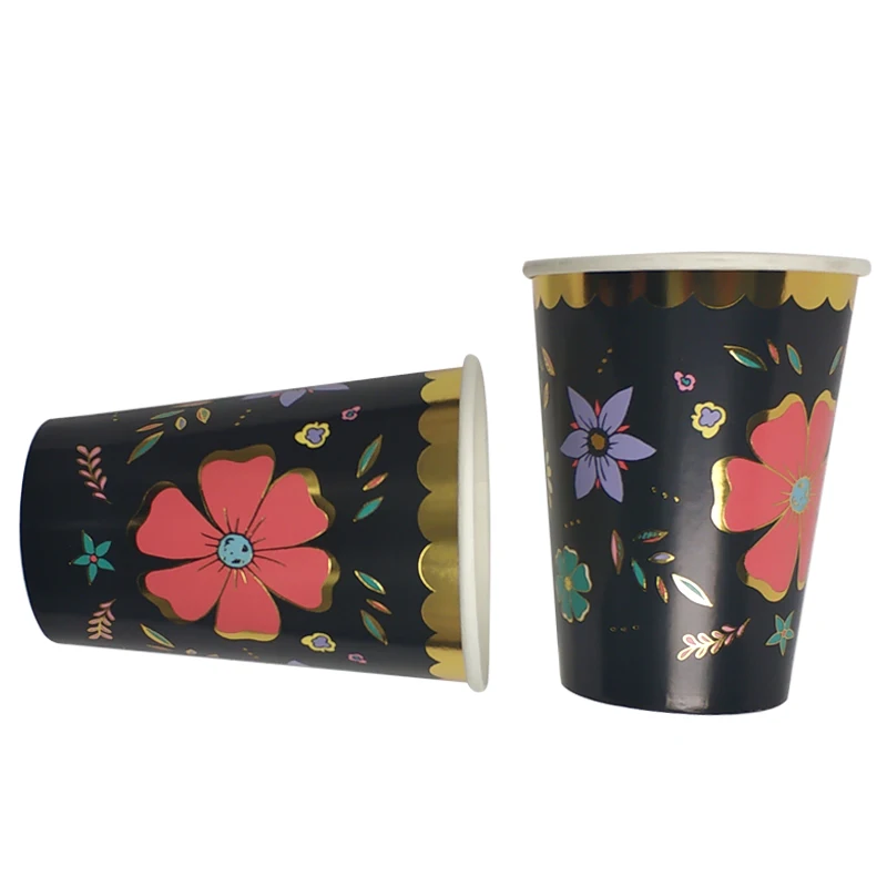 
Cartoon Printing Single Wall 7oz 8oz 9oz 16oz Disposable Eco Coffee Paper Cups 