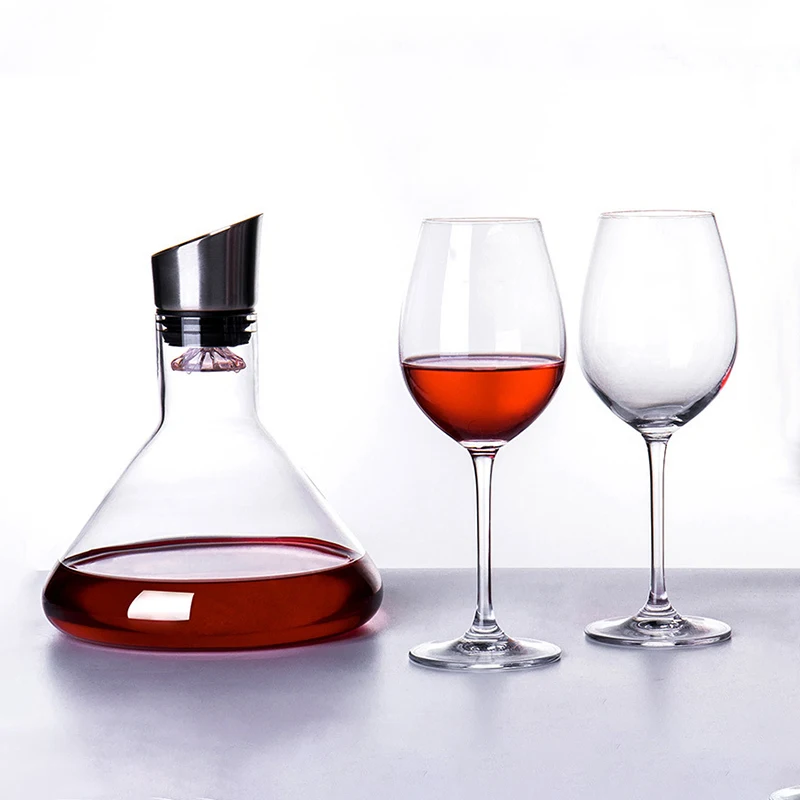 accept OEM ODM 63oz 1800ml Wine breathe custom logo rapid wine aerator stainless drink glass wine decanter