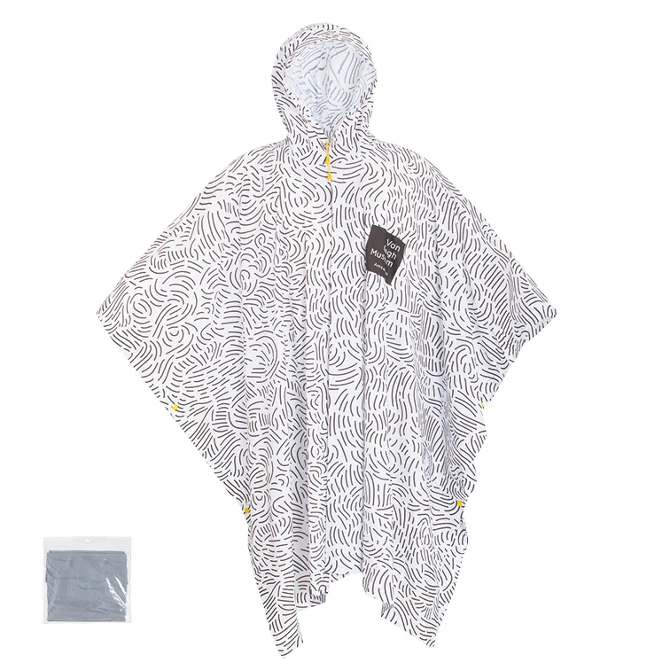 Waterproof colored custom printed pvc rain coat poncho