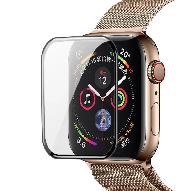  2.5d 3d 9h прозрачное закаленное стекло для смарт-часов Защита экрана apple watch 38 мм 40 42 44