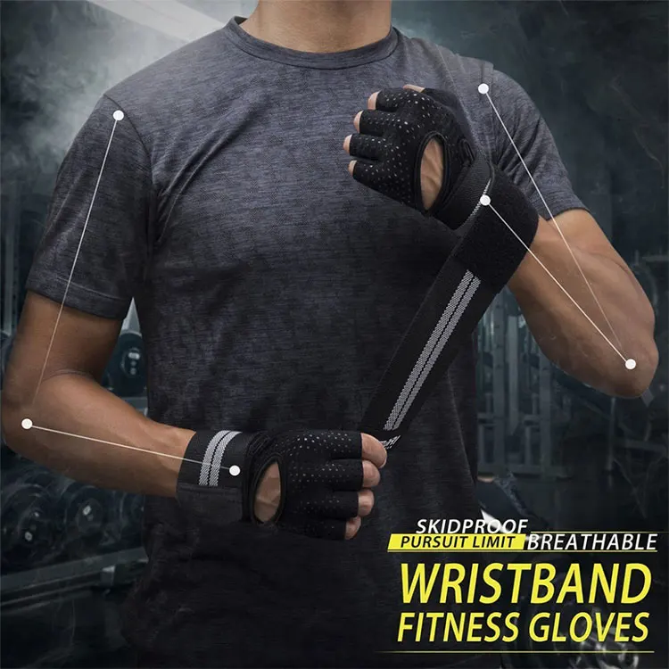  Gym Fitness Weight Lifting Gloves with Wrist