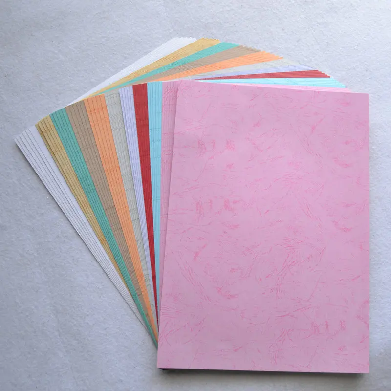 New Luxury Blank Thick Heavy Weight emboss paper embossed wall Textured Coloured Cardstock Paper For Printing