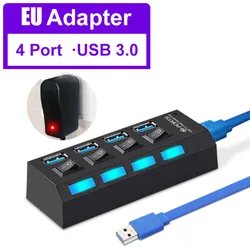 industrial smart 4-port usb-c adapter usb charging station lenovo 3.0 4.0 hub 4port  flat combo server hdd in desk