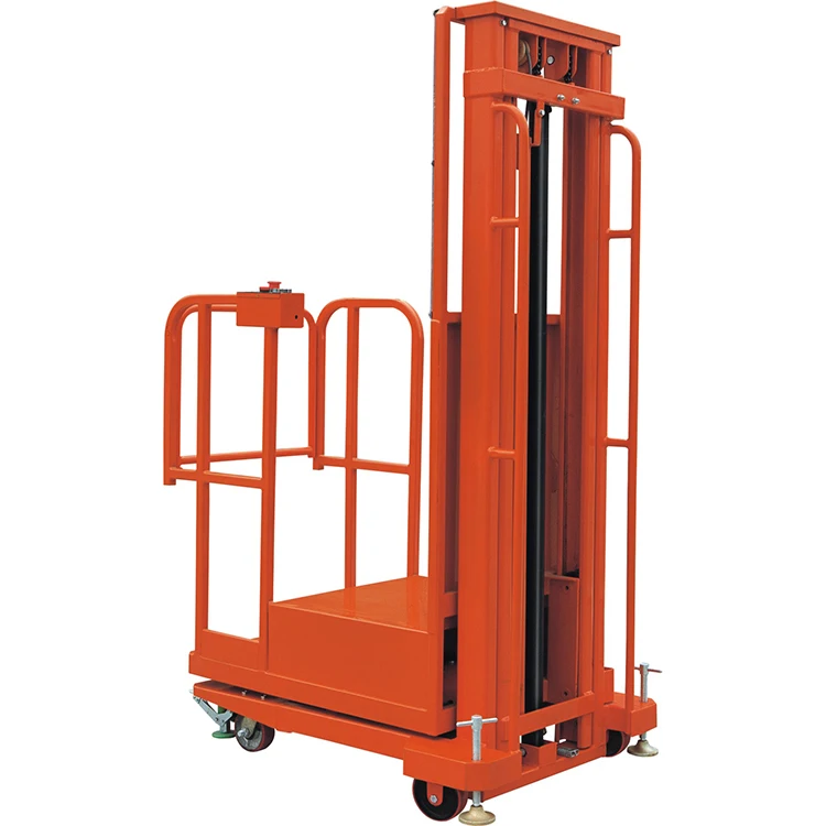 Most Popular High Lift Order Picker 600*640mm 420 Lift 4.5m Electric Aerial Order Picker