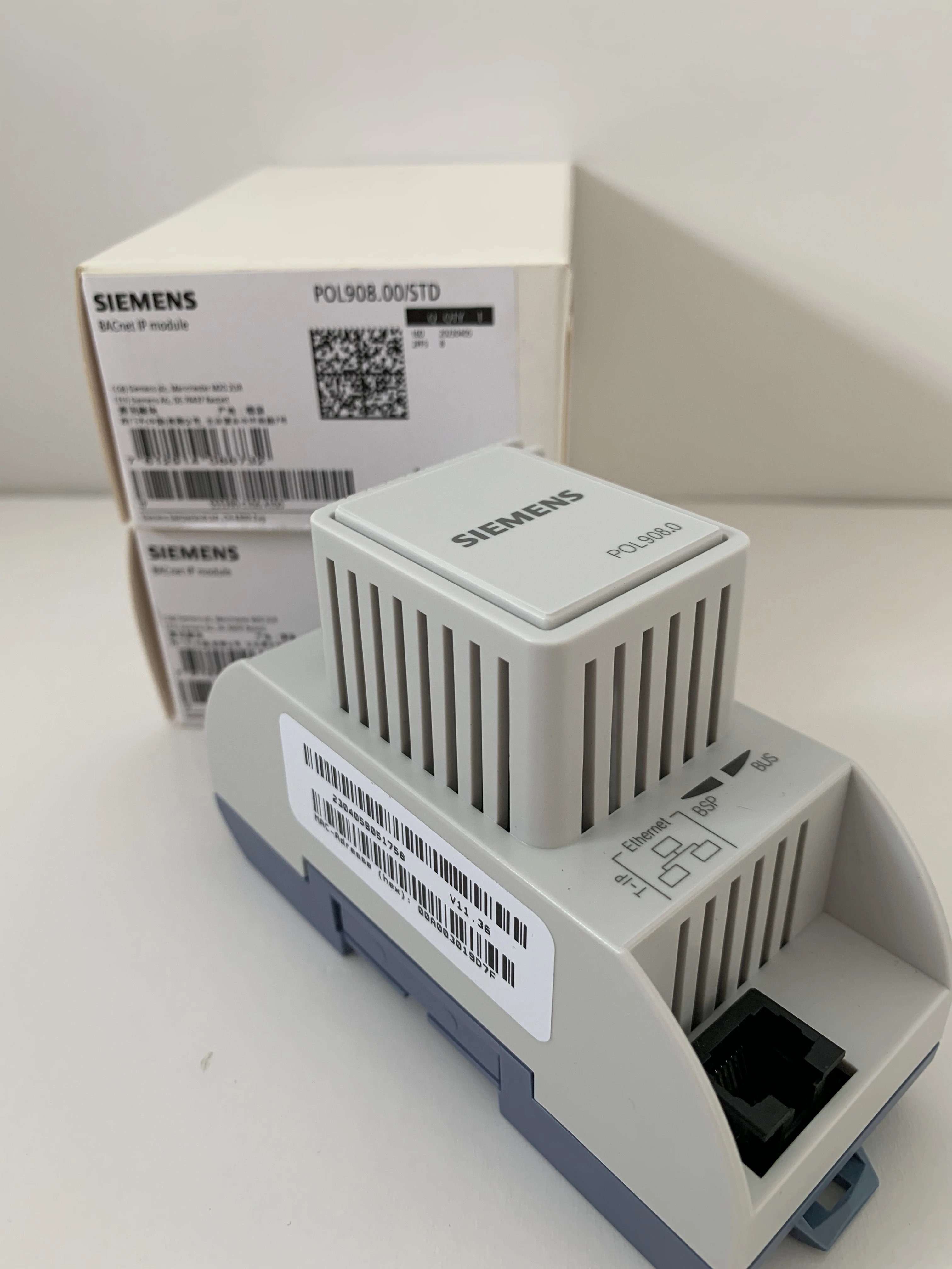 Siemens POL908.00/STD Climatix POL908.00/STD Communication module; BACnet IP; BTL-approved on B-BC level