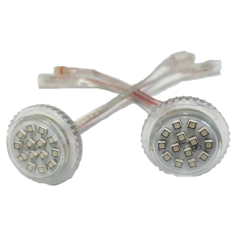 RGB Pixel Programmable IP68 Waterproof Dc24v 35mm Led Point Pixel Light