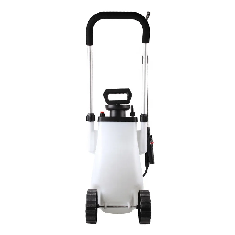 China SeeSa brand 4 gallon trolley cart pressure pump garden weed sprayer with wheels
